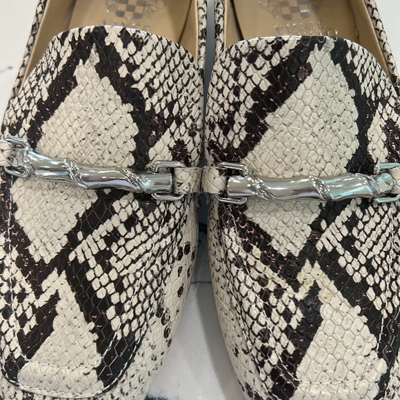 Vince Camuto Snake Loafers with Decorative Bamboo Silver Bars sz.6 - Picture 7 of 10